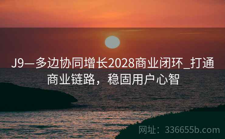 J9—多边协同增长2028商业闭环_打通商业链路，稳固用户心智
