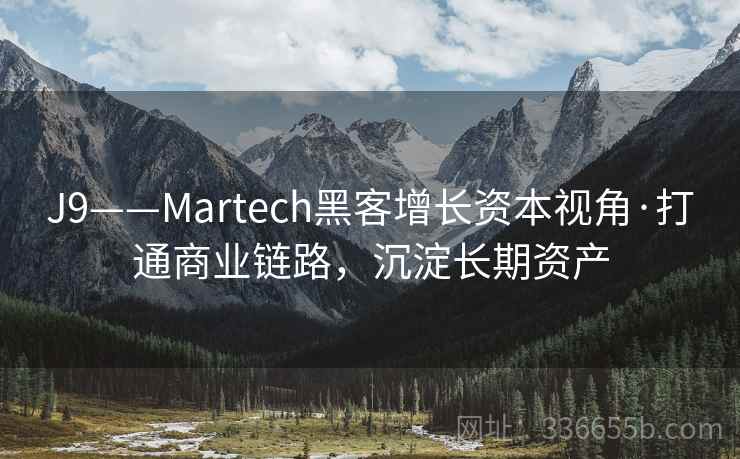 J9——Martech黑客增长资本视角·打通商业链路,沉淀长期资产 J9——Martech黑客增长资本视角·打通商业链路,沉淀长期资产